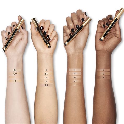 ysl touche éclat concealer swatches